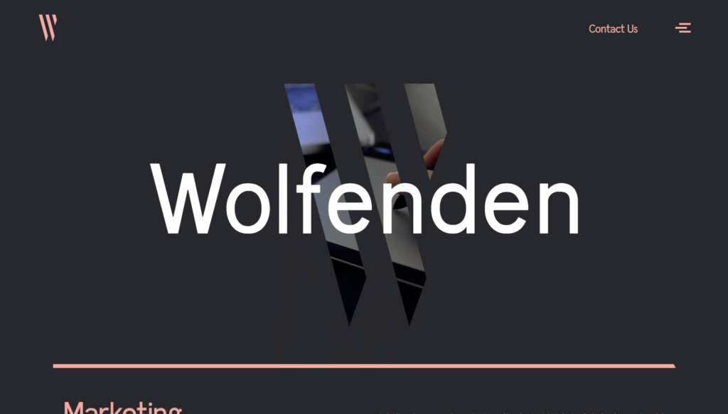 wolfenden home page, a digital marketing agency in leeds