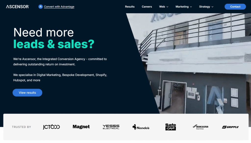 ascensor, marketing agency